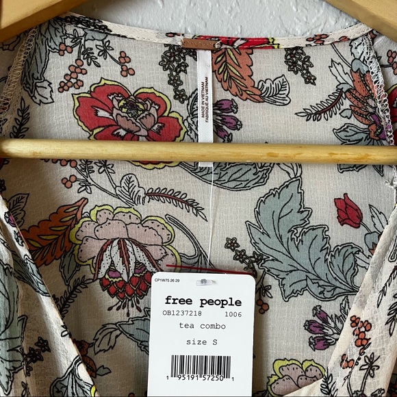 NWT Free People Earth Folk Tea Combo Maxi Dress S - Picture 9 of 14